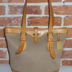 Dooney & Bourke Canvas and Leather Tote Bag